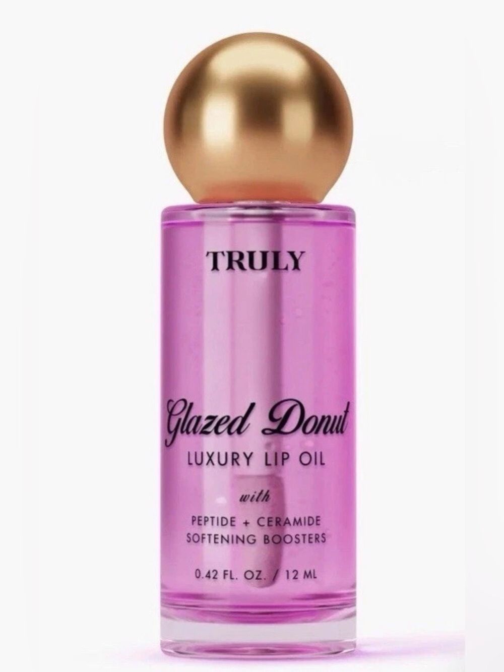 Truly Glazed Donut Luxury Lip Oil Peptide Ceramide Hydrating Full Size New